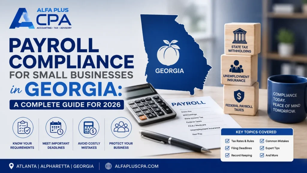 Georgia Small Business Payroll Tax Deadlines SUI Rates and Compliance Checklist 2026 Alfa Plus CPA